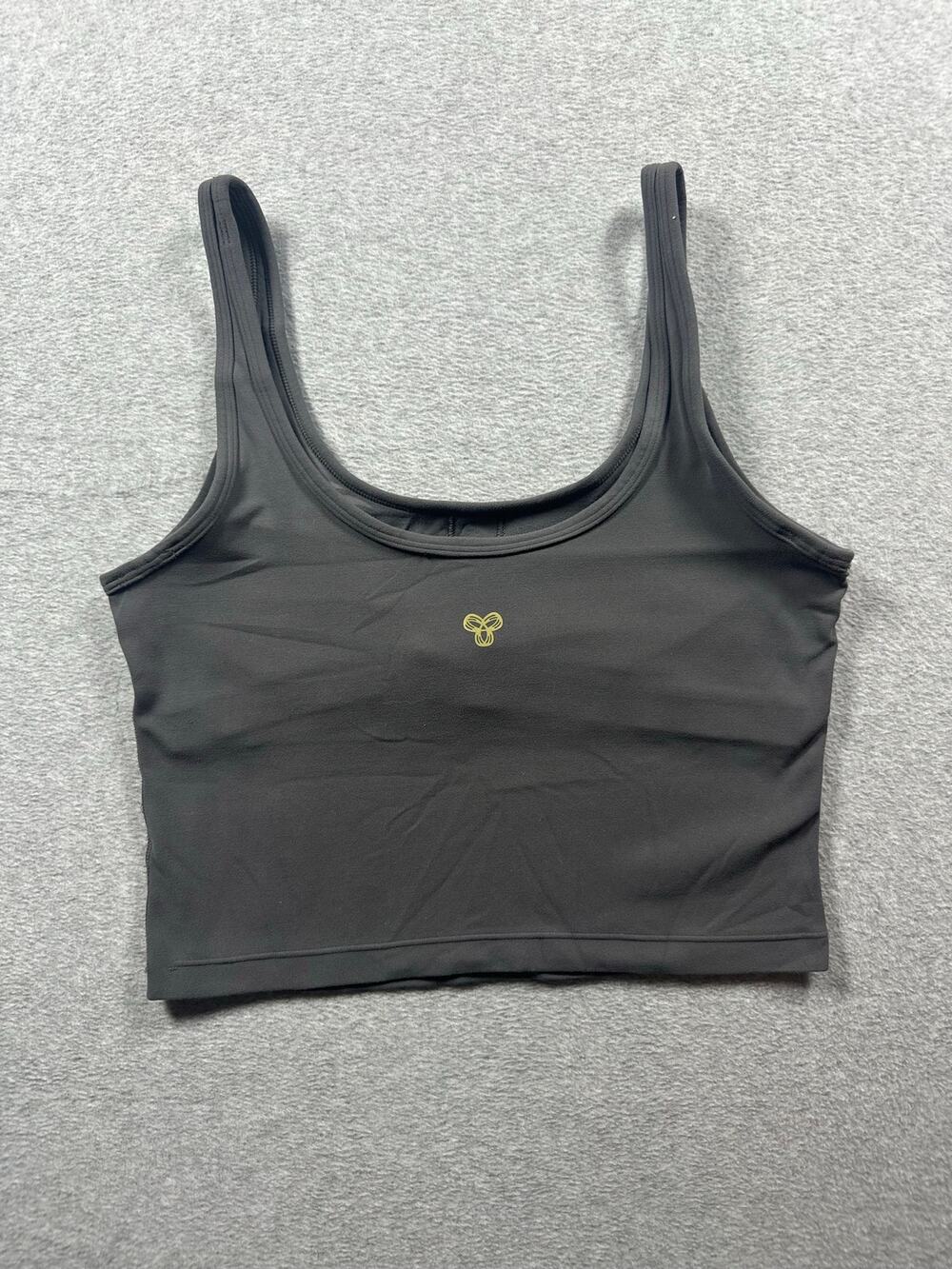 Aritzia Golden Athletic Sports Cropped Tank Top Women's Medium Gray Activewear